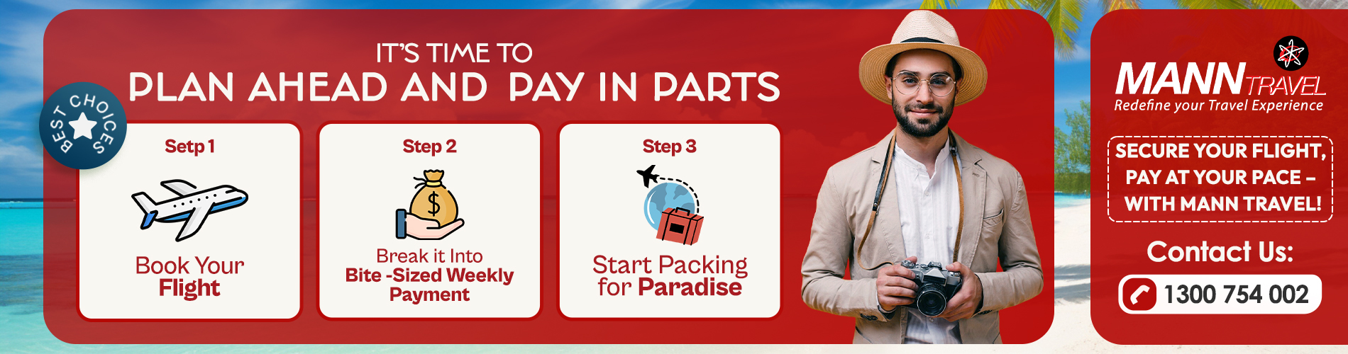 Plan ahead and pay in parts