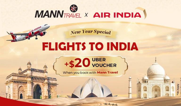 New Year Special – Flights to India