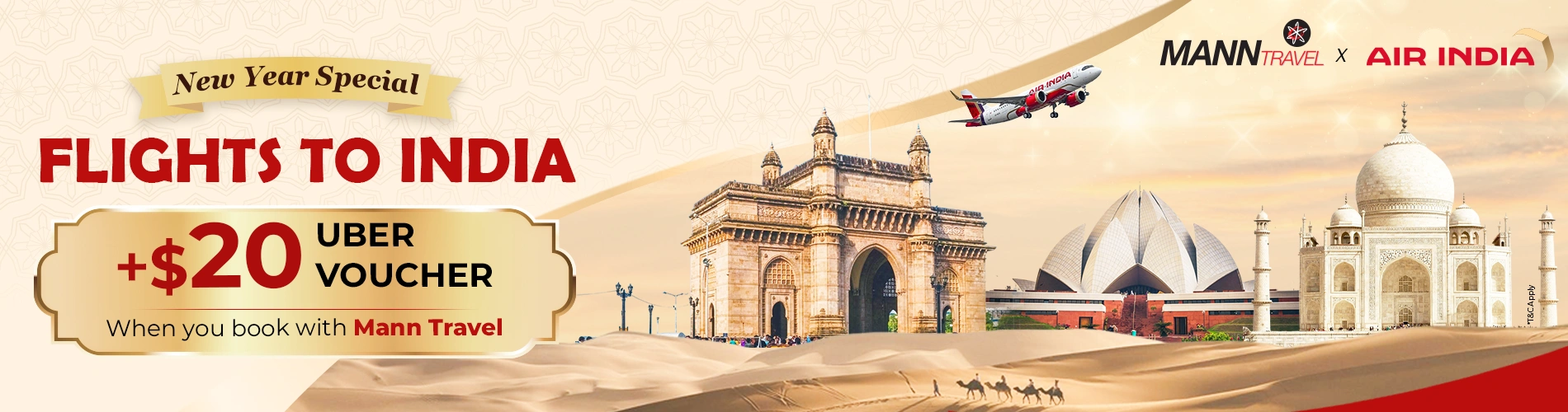 New Year Special – Flights to India