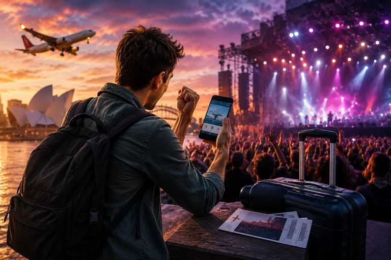 How to Book Last-Minute Flights for Concerts in Australia