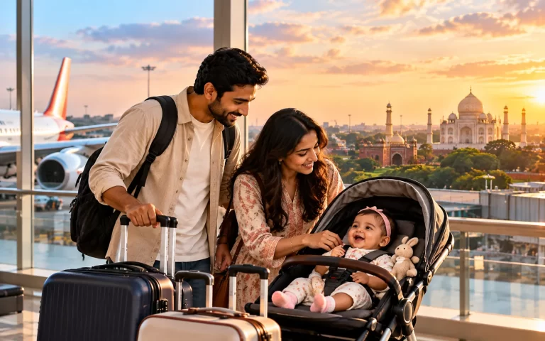 Flying to India with a Baby from Australia A Summer Holidays Guide