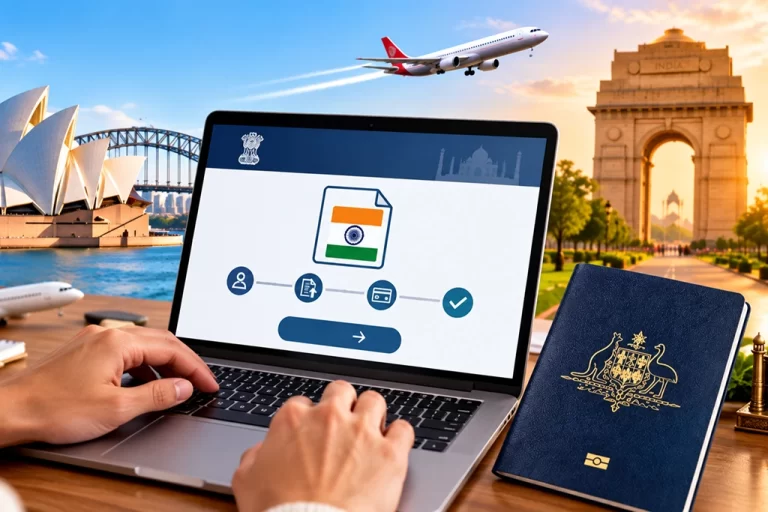 Step by step guide to apply for Indian Visa from A