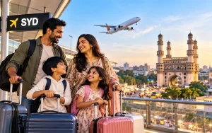 Flights Sydney to Hyderabad Routes Flight Times and Tips for NSWs Telugu Families