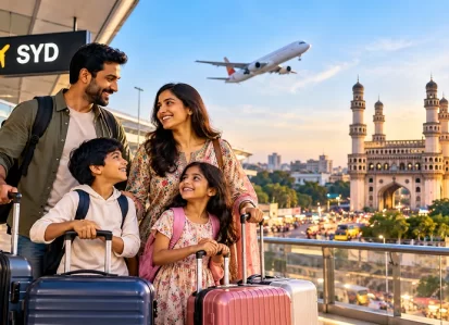 Flights Sydney to Hyderabad Routes Flight Times and Tips for NSWs Telugu Families