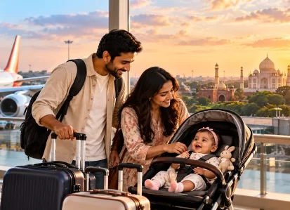 Flying to India with a Baby from Australia A Summer Holidays Guide