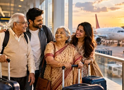Flying with Elderly Parents to India A Calm Step-by-Step Guide