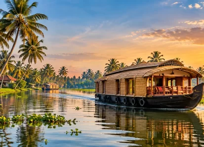 Kerala backwaters houseboat from Australia